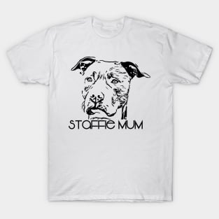 Staffie Mum Design T-Shirt